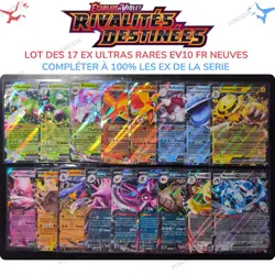 Lot de 17 Cartes Pokemon EX ULTRAS RARES EV10 Rivalites Destinees FR NEUVES - Image 1