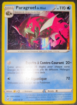 Carte Pokemon PARAGRUEL 045/196 Holo Epee et Bouclier 11 EB11 FR NEUF - Image 1