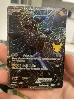 Zekrom Full Art 114/114 - Celebrations 25th Anniversary - Pokemon TCG Near Mint - Image 1
