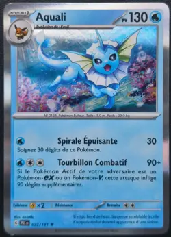 Carte Pokemon Aquali HOLO 022/131 PRE EV8.5 Evolutions Prismatiques FR NEUVE - Image 1