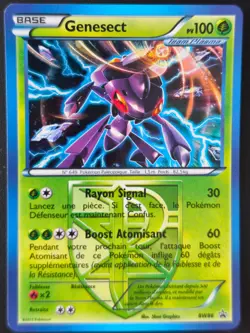 Carte Pokemon GENESECT BW86 BlackStar PROMO Holo Noir et Blanc N&B FR NEUVE - Image 1