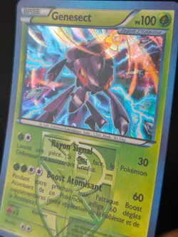 Carte Pokemon GENESECT BW86 BlackStar PROMO Holo Noir et Blanc N&B FR NEUVE - Image 2