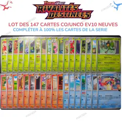 Lot de 147 Cartes Pokemon FULL SET CO/UNCO EV10 Rivalites Destinees FR NEUVES - Image 1
