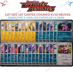 Lot de 147 Cartes Pokemon FULL SET CO/UNCO EV10 Rivalites Destinees FR NEUVES - Image 3