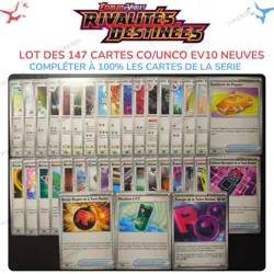 Lot de 147 Cartes Pokemon FULL SET CO/UNCO EV10 Rivalites Destinees FR NEUVES - Image 4