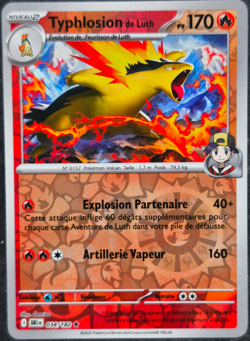 Carte Pokemon Typhlosion de Luth 034/182 Holo REVERSE DRI EV10 FR NEUVE - Image 1