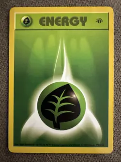 1999 Pokemon Base Set 1st Edition Grass Energy 99/102 - Image 1
