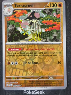Carte Pokemon REVERSE Terracruel 089/159 JTG EV09 Aventures Ensemble FR NEUF - Image 1