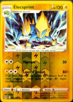 Carte Pokemon ELECSPRINT 055/196 Rare REVERSE Epee et Bouclier 11 EB11 FR NEUF - Image 1
