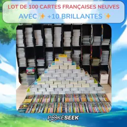 LOT DE 100 CARTES POKEMON FRANCAISES FR NEUVES BLOC EB/EV ? +10 BRILLANTES ? - Image 1