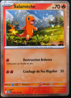 Carte Pokemon SALAMECHE 004/165 HOLO POINT EV3.5 PROMO 151 MEW NEUVE - Image 1