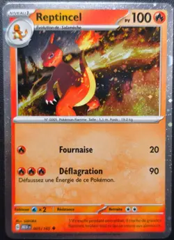 Carte Pokemon REPTINCEL 005/165 HOLO POINT EV3.5 PROMO 151 MEW NEUVE - Image 1