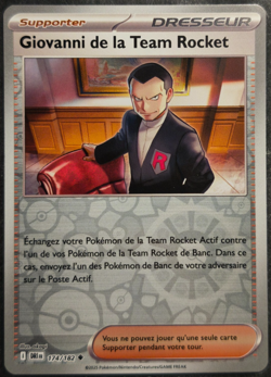 Carte Pokemon Giovanni de la Team Rocket 174/182 REVERSE DRI EV10 FR NEUVE - Image 1