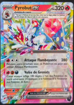 Carte Pokemon Pyrobut EX 028/142 SCR EV7 Couronne Stellaire FR NEUVE - Image 1