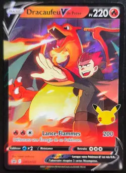 Carte Pokemon Dracaufeu V de Peter SWSH133 Epee & Bouclier Promo FR NEUVE - Image 1