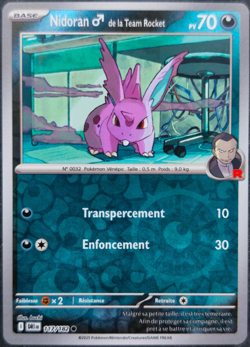 Carte Pokemon Nidoran 117/182 REVERSE DRI EV10 Rivalitees Destinees FR NEUVE - Image 1