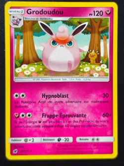 Carte Pokemon Grodoudou 72/111 RARE Soleil et Lune Invasion Carmin 2017 FR - Image 1