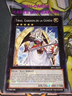CARTE Yu Gi Oh TIRAS, GARDIEN DE LA GENESE BP01-FR029 STARFOIL RARE - Image 1