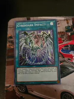 Yu-Gi-Oh! Cyberdark Impact! (SupR) SHVA-EN053 Shadows in Valhalla 1st Edition - Image 1