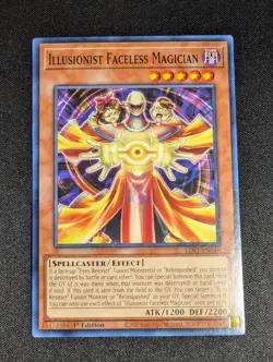 Yugioh - Illusionist Faceless Magician LDS1-EN046 1st Edition Common NM - Image 1