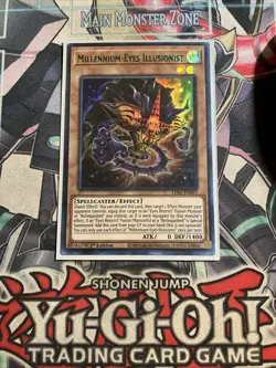 Millennium-Eyes Illusionist Ultra Rare Green LDS1-EN045 Yugioh - Image 1