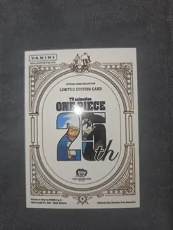 Panini One Piece Treasure Box 25th Anniversary Promo Card Limited Edition - Image 3
