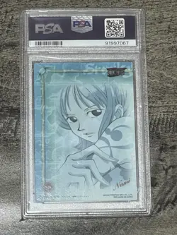 POP 1 PSA 9 (NO POPS HIGHER) - 2002 Nami One Piece Carddass Etching Card #N58 - Image 2