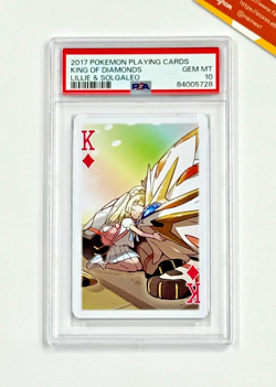 Pokemon PSA 10 Lillie & Solgaleo King of Diamonds Playing Cards 2017 Japanese - Image 1