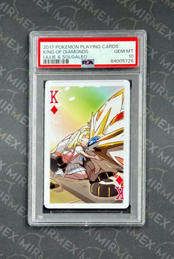 Pokemon PSA 10 Lillie & Solgaleo King of Diamonds Playing Cards 2017 Japanese - Image 2