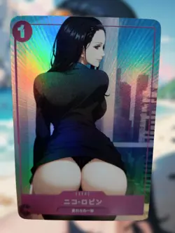 Nico Robin One Piece Anime Waifu Sexy Goddess Bikini Doujin Card - Image 1