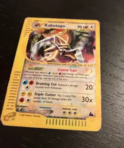 Pokemon Card- Kabutops-Skyridge-150/144-Holo-Crystal-ENG-Poor - Image 3