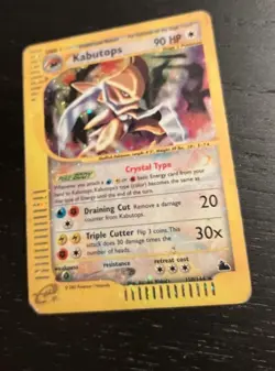 Pokemon Card- Kabutops-Skyridge-150/144-Holo-Crystal-ENG-Poor - Image 4