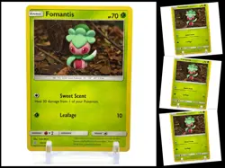 Pokemon Sun & Moon UNIFIED MINDS 15/236 Fomantis 4X Mint/NM Common 4 Card TCG X4 - Image 1