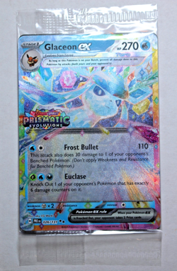 Pokemon TCG Glaceon ex Prismatic Evolutions Promo Card Stamped 026/131 SEALED - Image 1