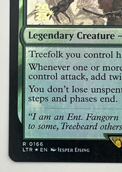 MTG Fangorn, Tree Shepherd Prerelease Foil Promo The Lord of the Rings LTR #166 - Image 3