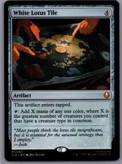 MTG White Lotus Tile, NM-Mint, English Avatar: The Last Airbender 0262 - Image 1