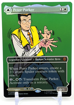 MTG: Marvel's Spider-Man : Peter Parker (0232) (Borderless) (FOIL) MYTHIC 232 - Image 1