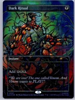Dark Ritual (#2001) COLORS FOIL MTG Venom Spider-Man Secret Lair - Image 1