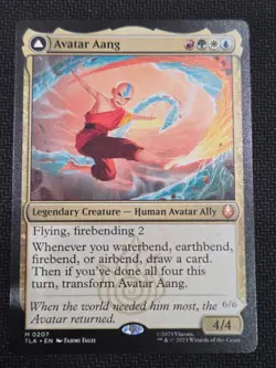 MTG Magic The Gathering -Avatar Aang -M 0207 -NM! 👀 - Image 1