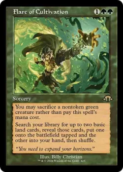 ~ Flare of Cultivation (Retro Frame) ~ NM Foil ~ Modern Horizons 3 ~ MTG ~ - Image 1