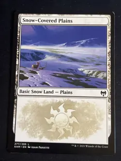 1x Snow-Covered Plains (277) Kaldheim LP MTG Magic the Gathering x1 MKE - Image 1