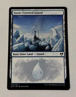 MTG Snow-Covered Island (278) Kaldheim NM - Image 1