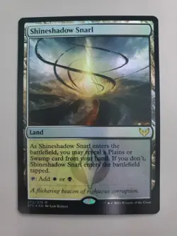 MTG Shineshadow Snarl Strixhaven: School of Mages Foil Rare - Image 1