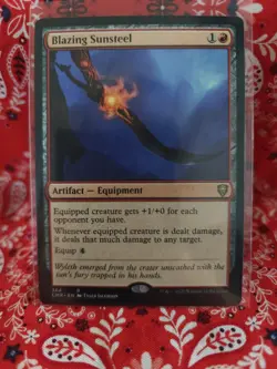 Blazing Sunsteel Commander Legends Regular - Image 1