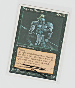Magic the Gathering ~ Hypnotic Specter ~ MP ~ 4th Ed. ~ SIGNED BY ARTIST - Image 1