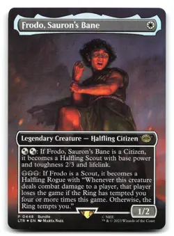 Frodo, Sauron's Bane (Foil) #448 The Lord of the Rings: Tales of Middle-earth - Image 1