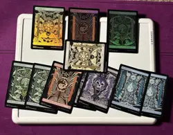 11 Phyrexian Full Art Lands (3 Foil!) MTG Magic The Gathering - Image 1