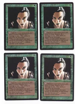 Elves of Deep Shadow x4 -The Dark -MTG MP/LP -FREE SHIPPING! - Image 1