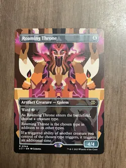 Roaming Throne (Borderless) The Lost Caverns of Ixalan MTG - Image 1
