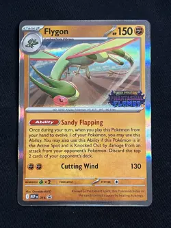 Flygon Phantasmal Flames Pre Release Stamp Promo MEP 016 Pokemon TCG NM - Image 1